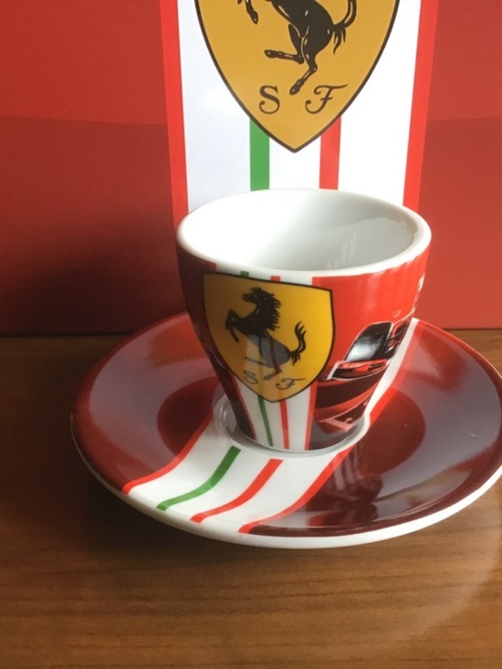 Ferrari Scuderia Espresso Cup & Saucer Set – Made in Italy – Set of 6 – NIB - Picture 3 of 10